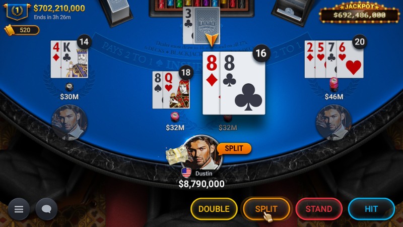 Blackjack King88: Bí quyết chinh phục mọi ván bài 3 Blackjack